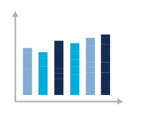 bar chart icon - different heights